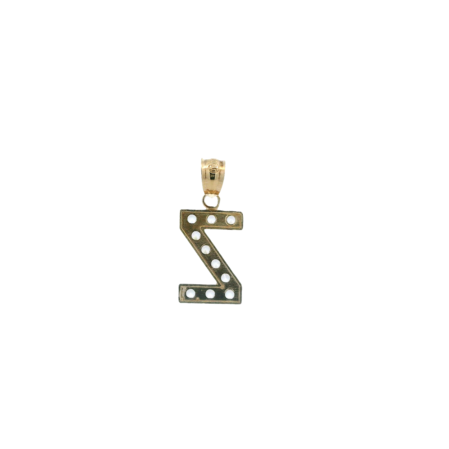 10K Yellow Gold Letter "Z" Pendant