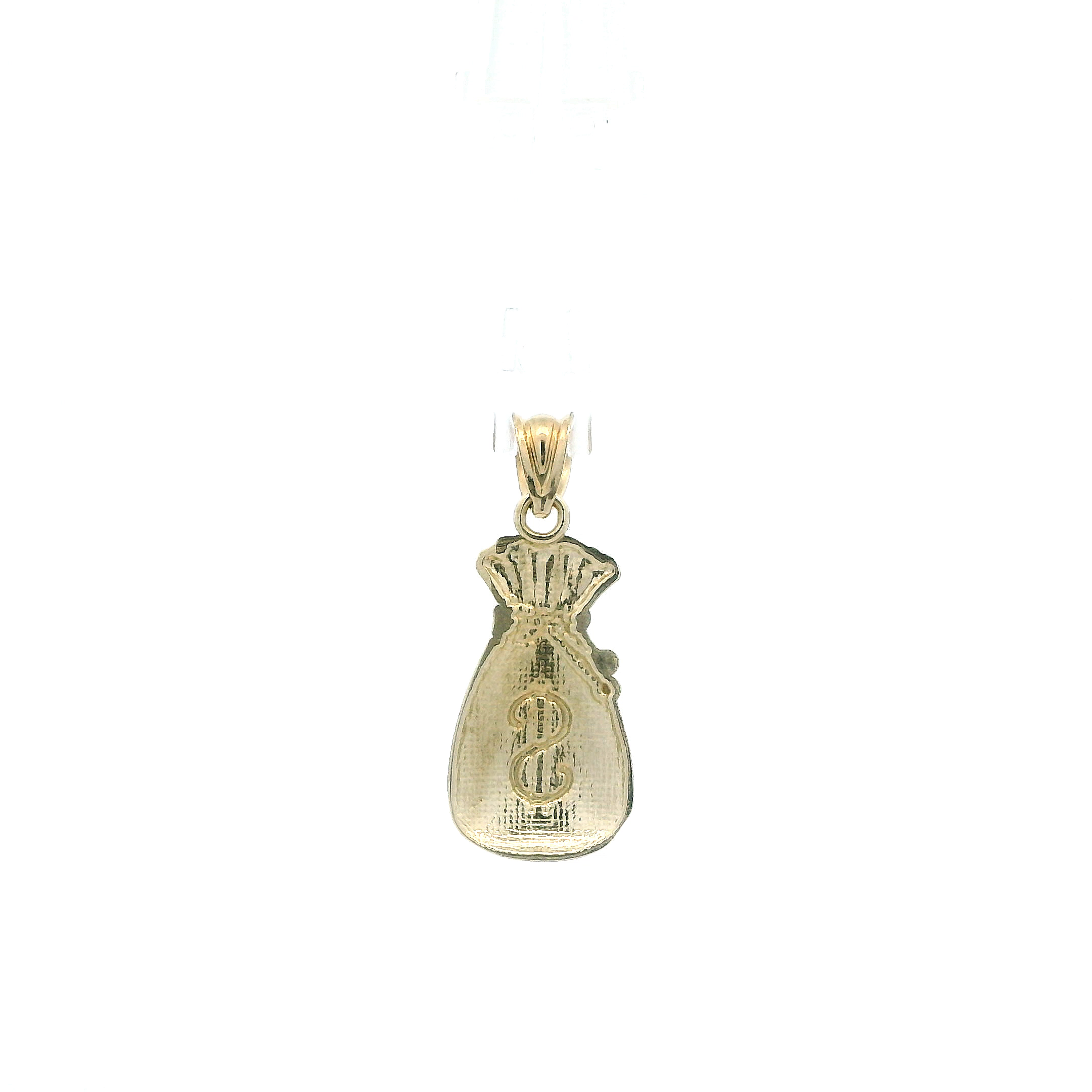 10K Yellow Gold Money Bag Pendant