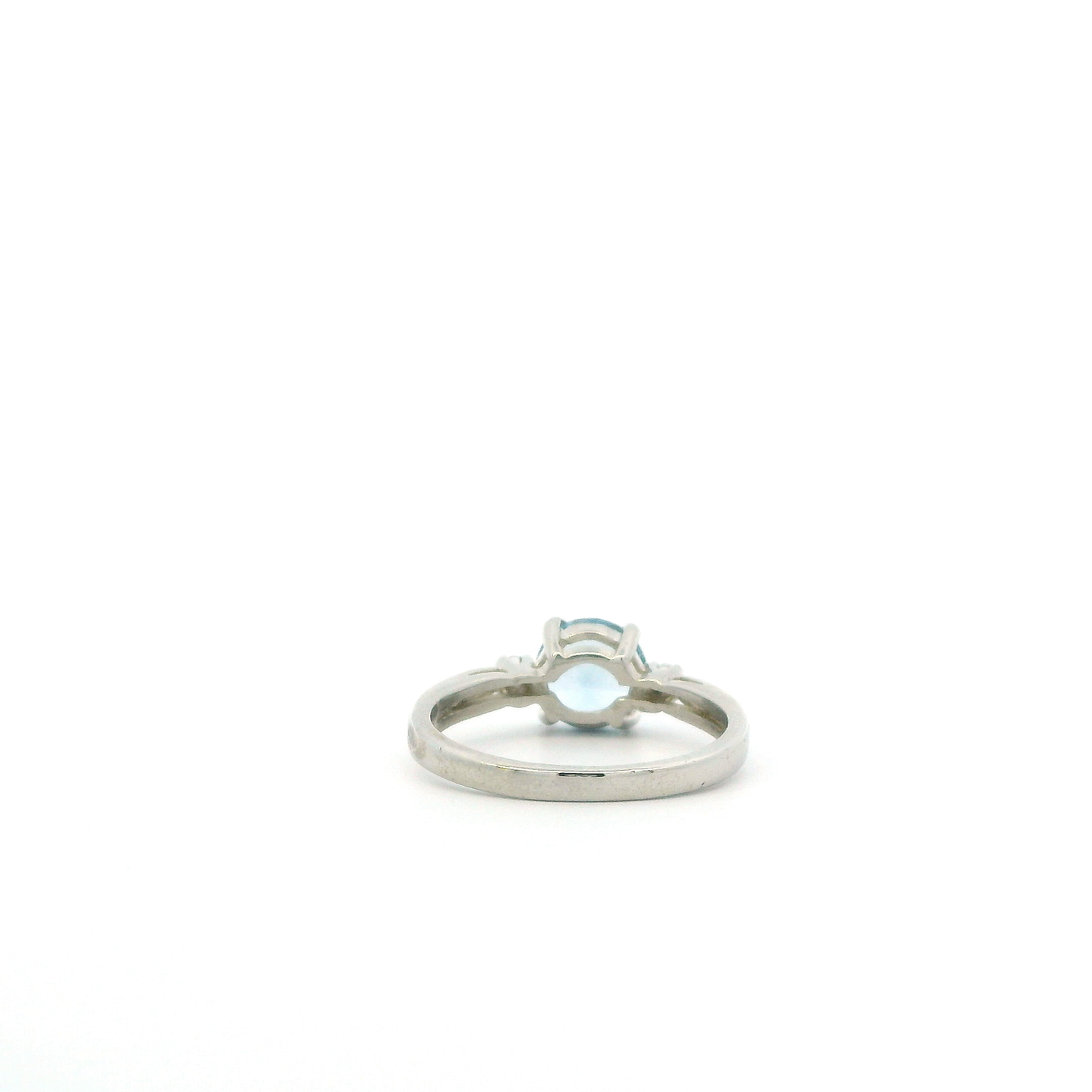 10K White Gold Aquamarine Women's Ring