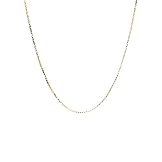 14K Yellow Gold 18" Box Chain
