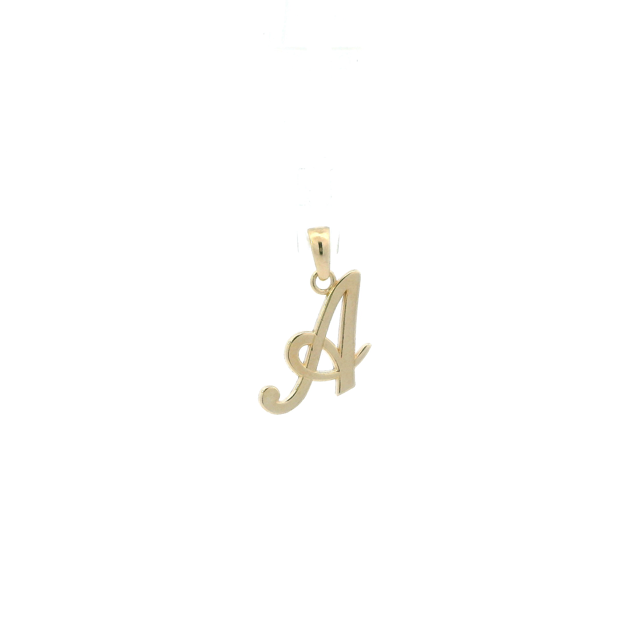 14K Yellow Gold Crusive Letter 