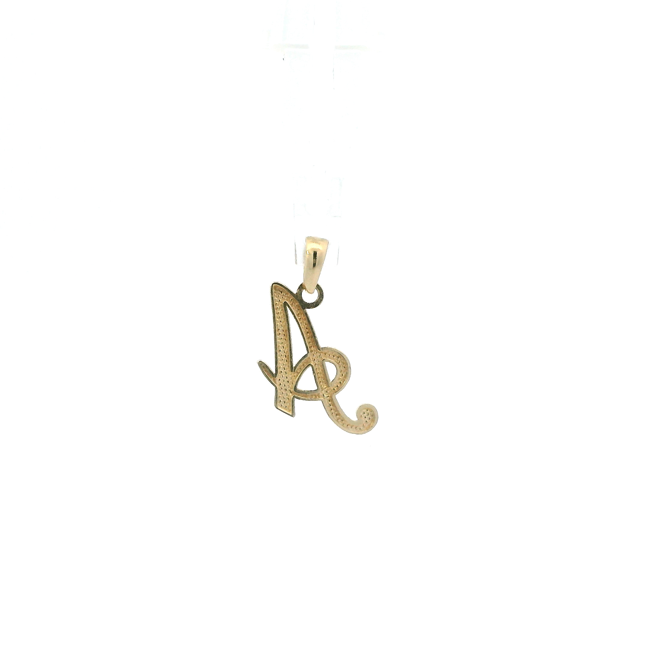 14K Yellow Gold Crusive Letter 