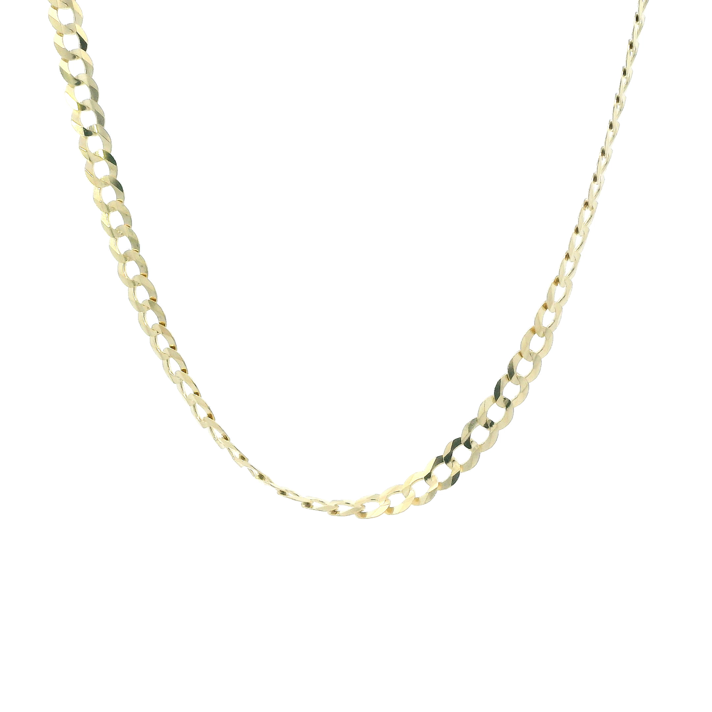 14K Yellow Gold 18" Curb Chain