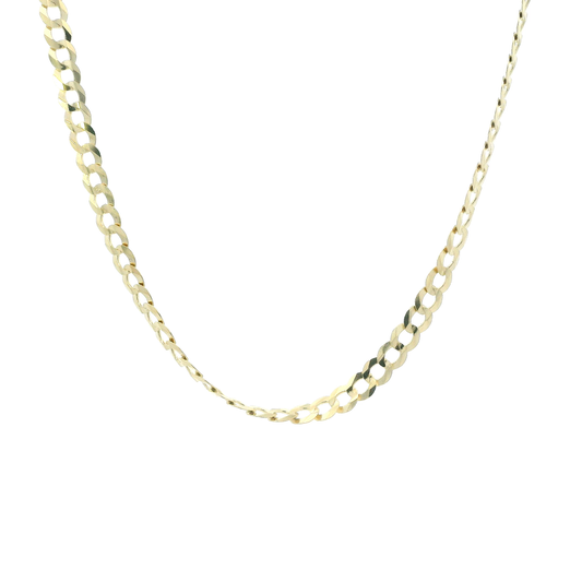 14K Yellow Gold 18" Curb Chain