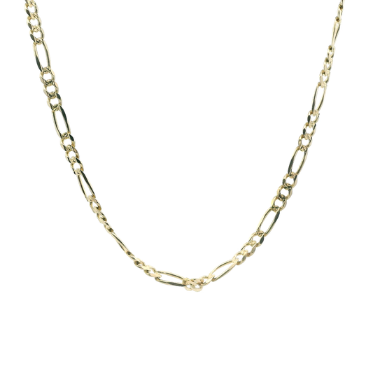 14K Yellow Gold 22" Figaro Chain