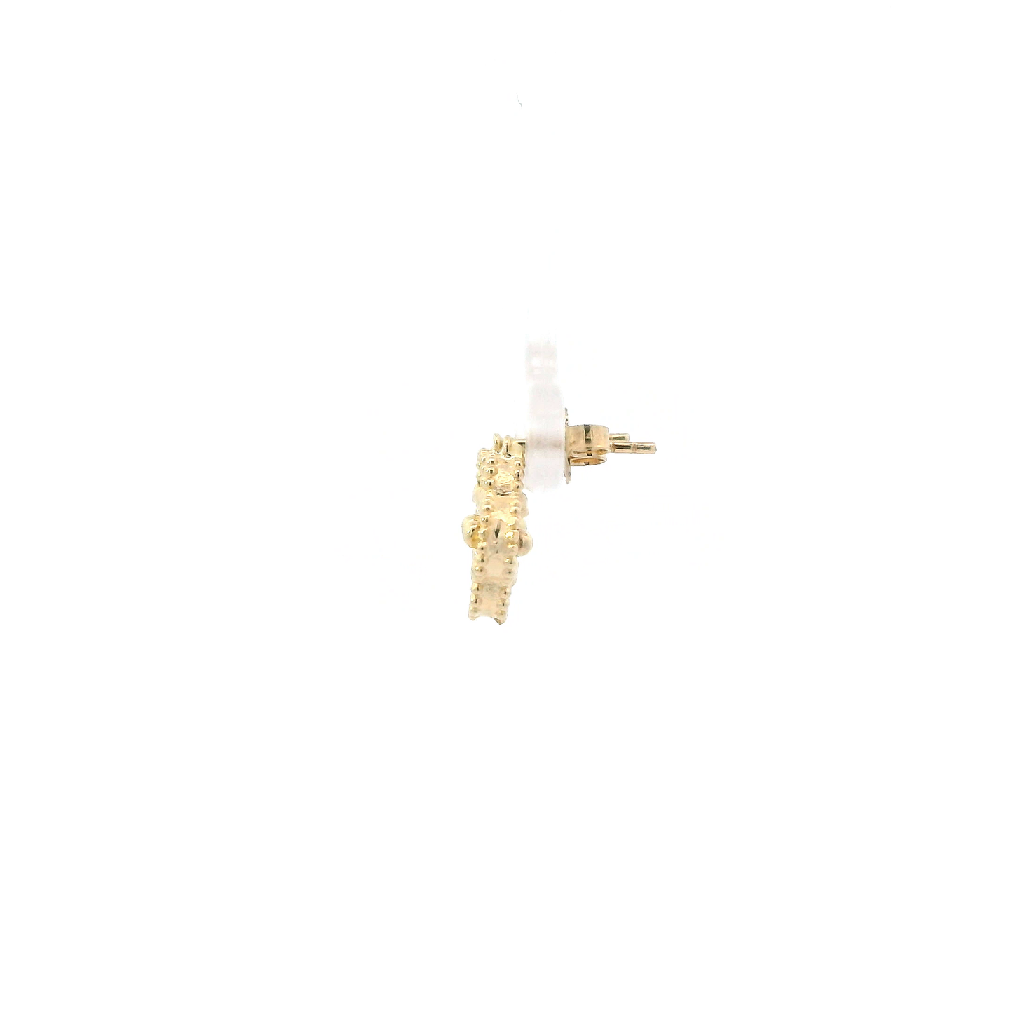 14K Yellow Gold Clover Motifs Earrings