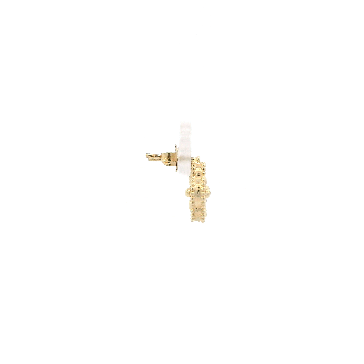 14K Yellow Gold Clover Motifs Earrings
