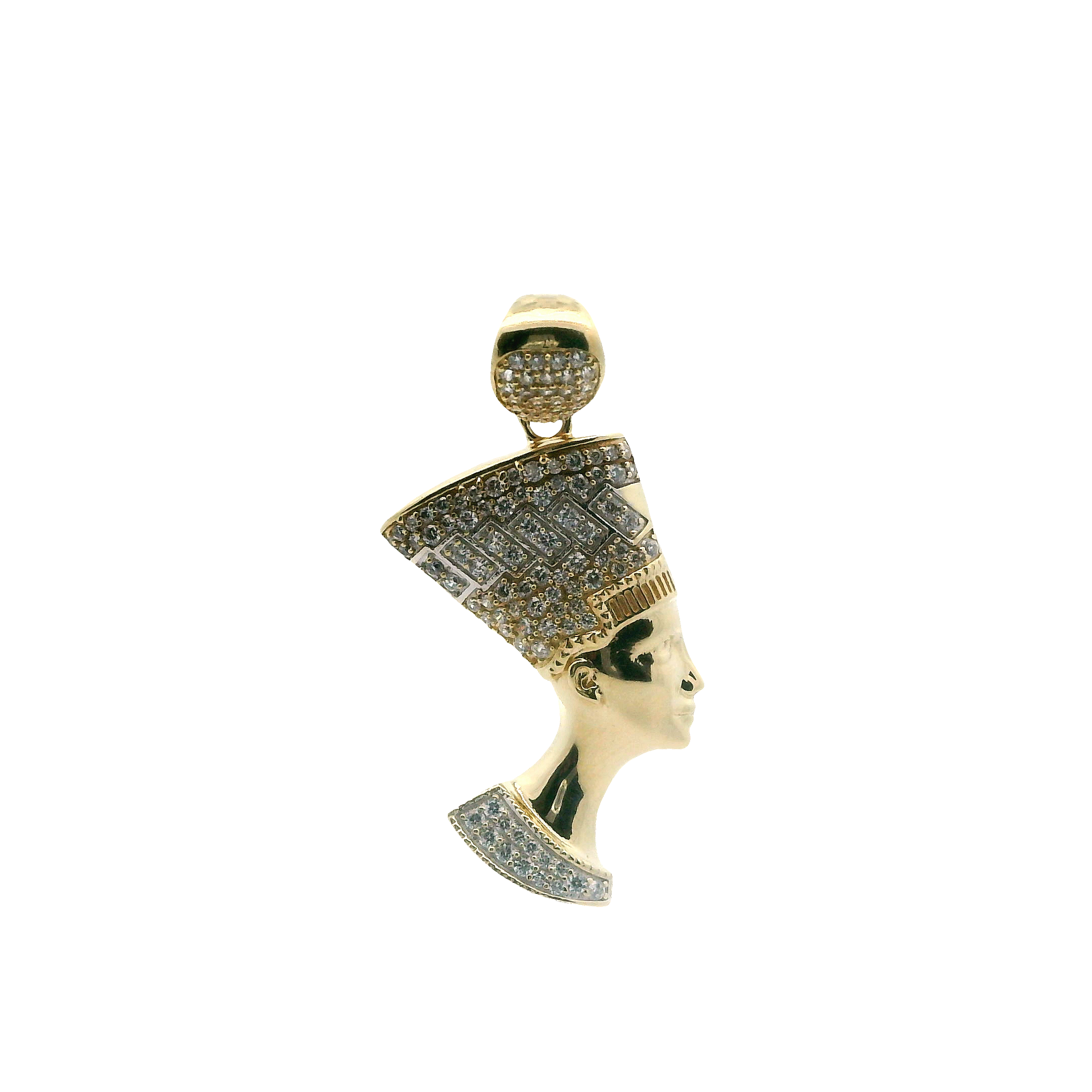 10K Yellow Gold Nefertiti Pendant
