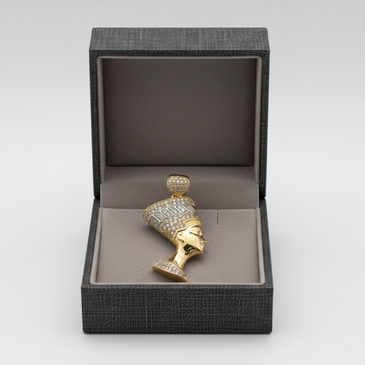 10K Yellow Gold Nefertiti Pendant