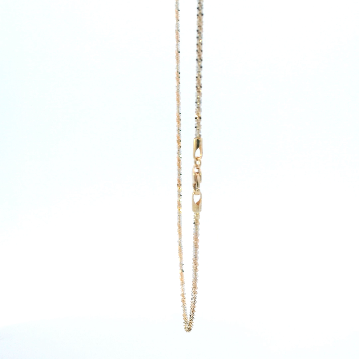 14K Tri Color 18" Popcorn Chain