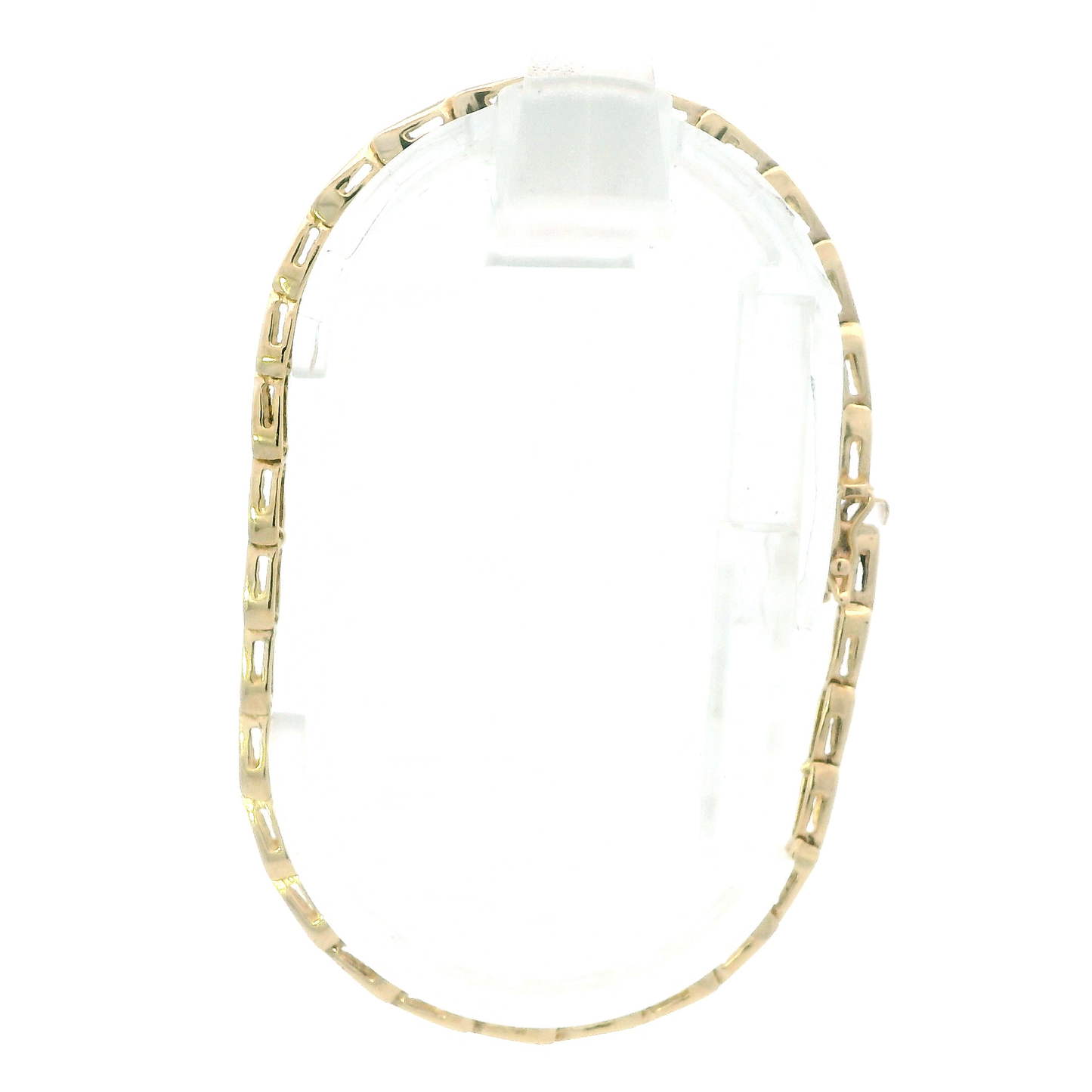 14K Yellow 7.25" Gold V Shape Link Bracelet