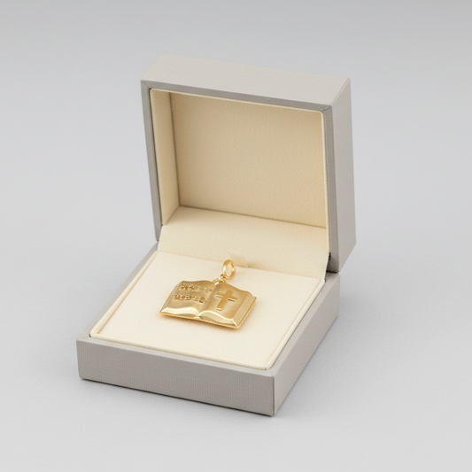 14K Yellow Gold "Holy Bible" Charm/Pendant