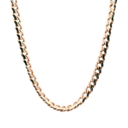 14K Rose Gold 23" Cuban Chain