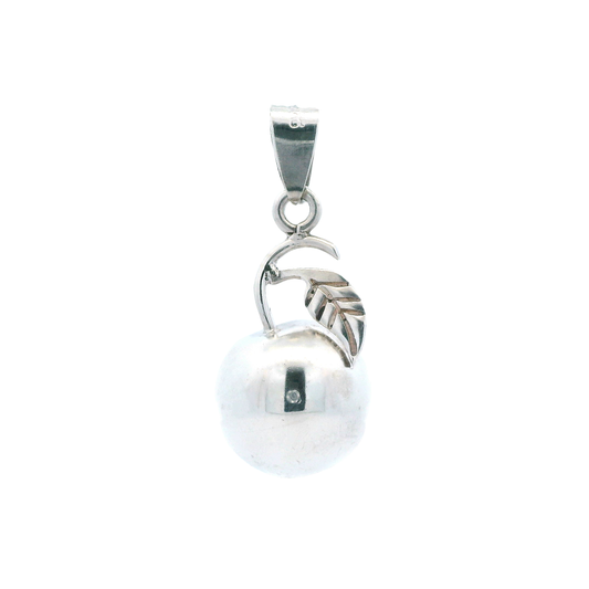Silver Apple Pendant