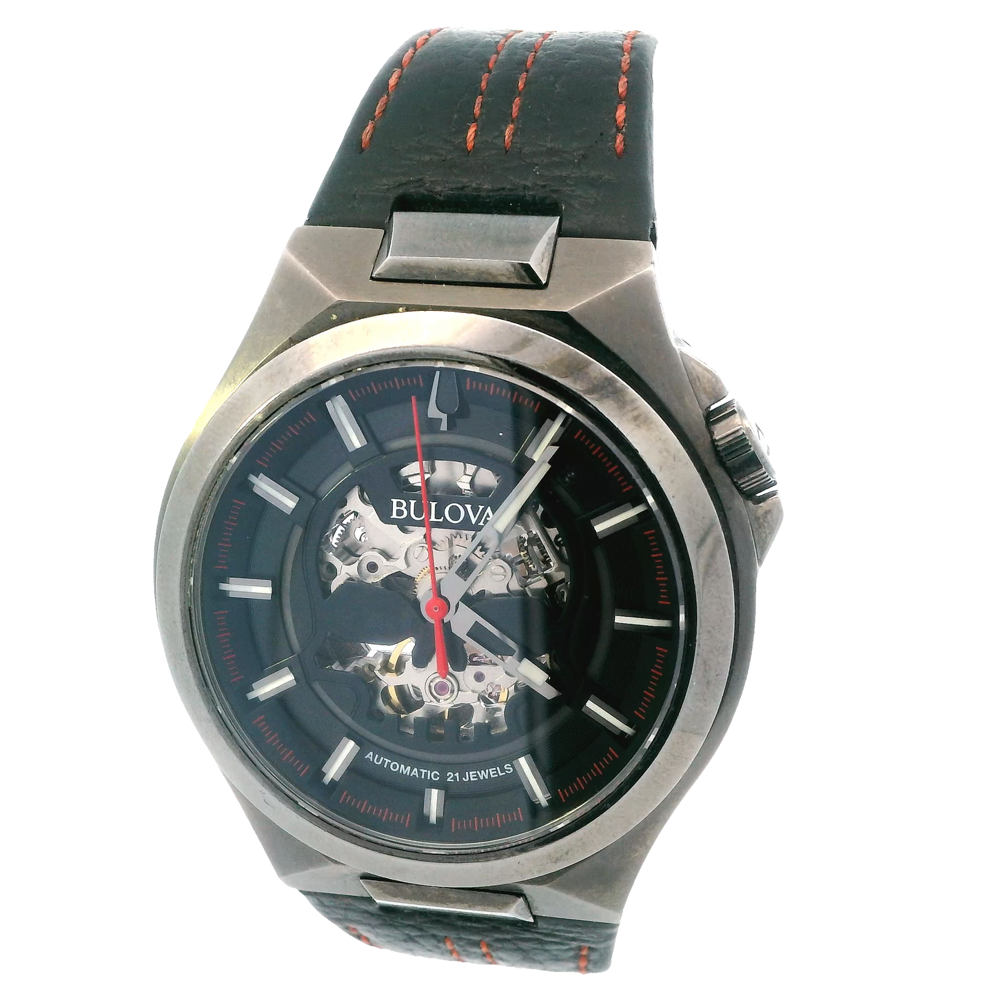 Bulova Maquina Men's Automatic Skeleton Dial Watch