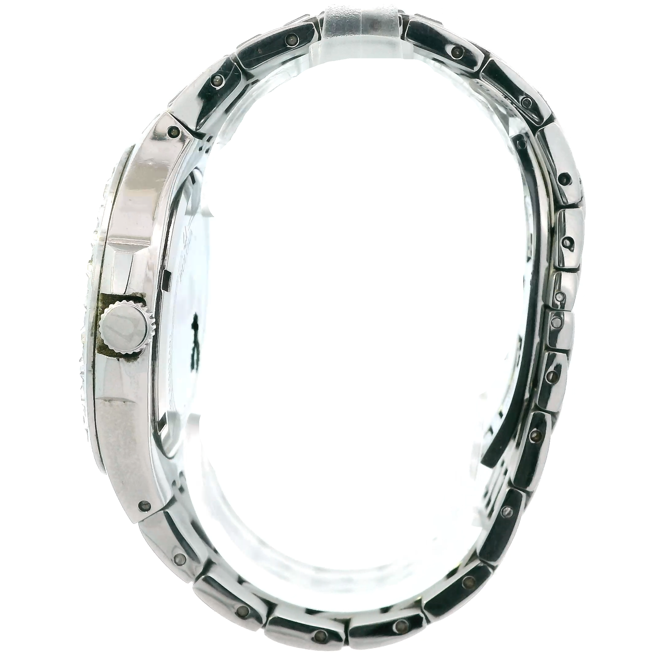 Bulova Silver Color Band & Face Wrist Watch