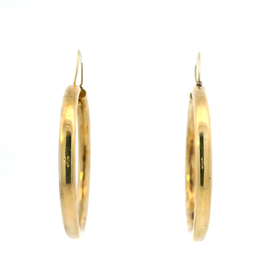 14K Yellow Gold Hoop Earrings