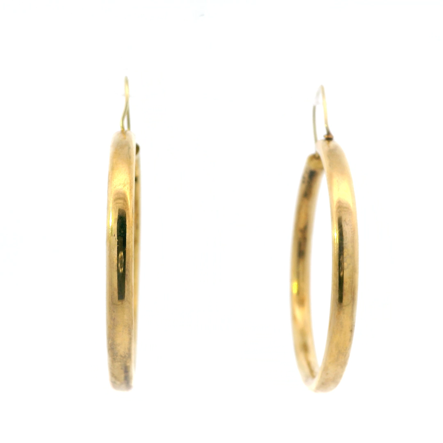 14K Yellow Gold Hoop Earrings