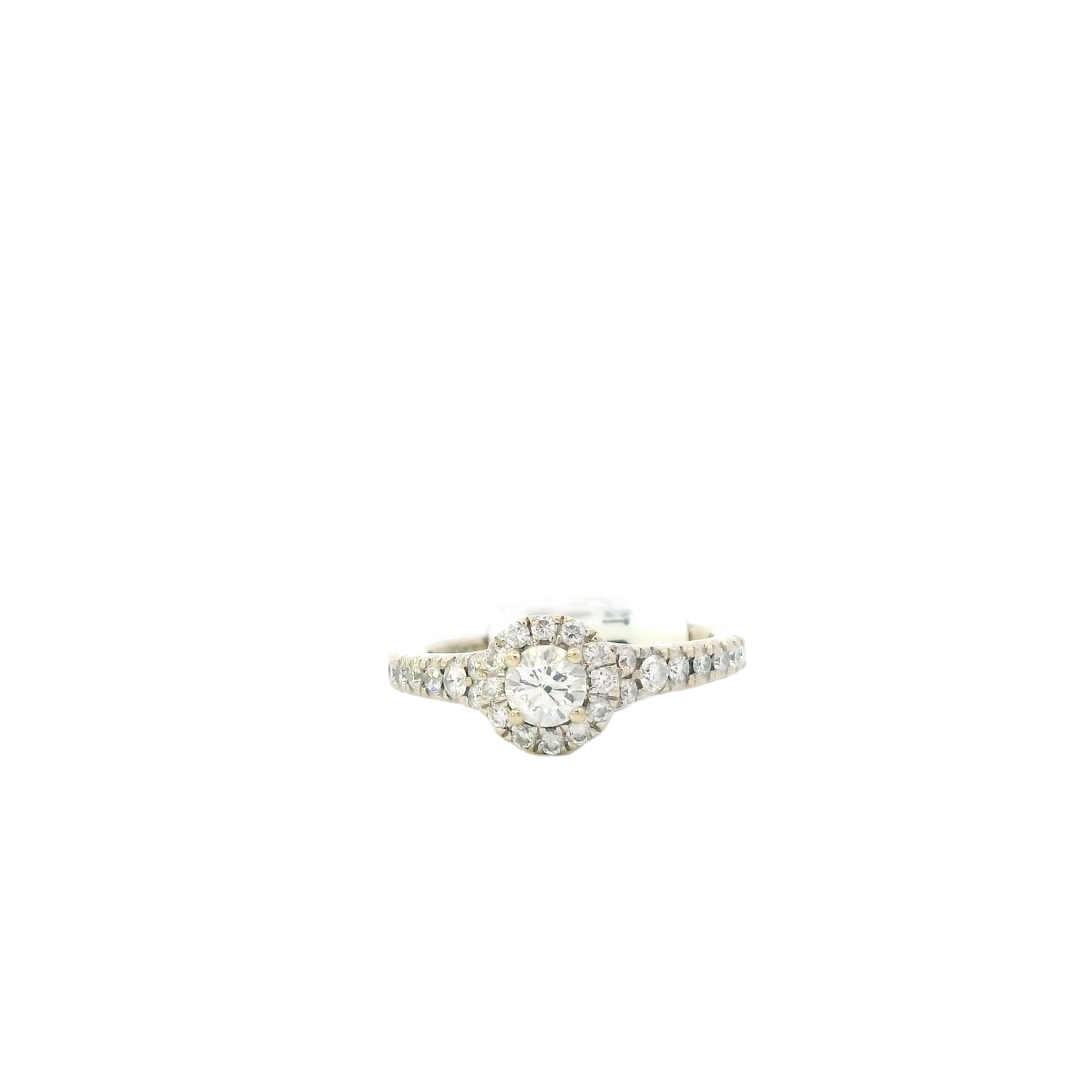14K White Gold Diamond Women's Ring-0.95ct