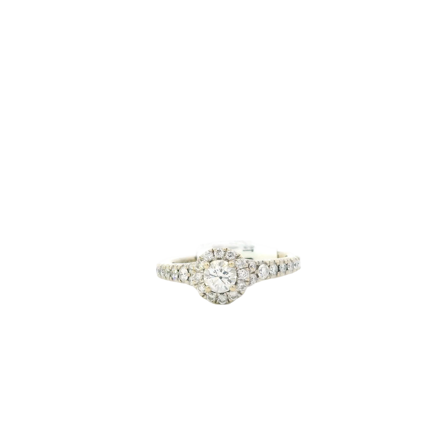 14K White Gold Diamond Women's Ring-0.95ct