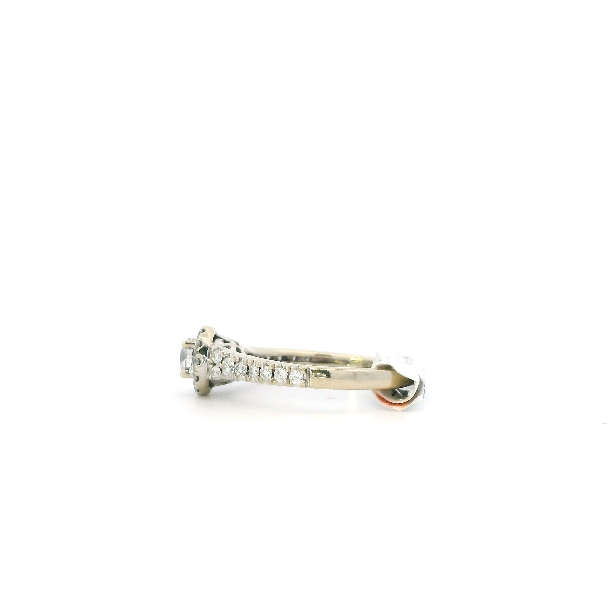 14K White Gold Diamond Women's Ring-0.95ct
