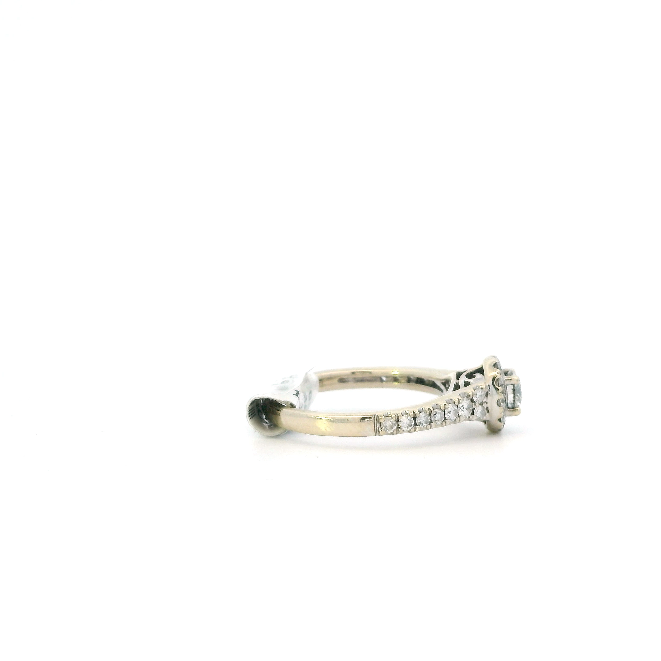 14K White Gold Diamond Women's Ring-0.95ct