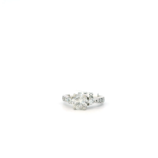 Platinum & Diamond Women's Ring -1.34ct