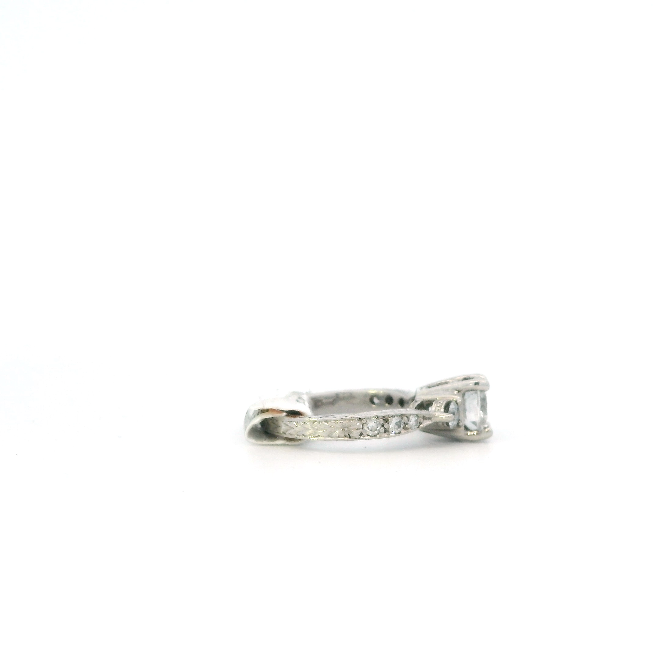 Platinum & Diamond Women's Ring -1.34ct
