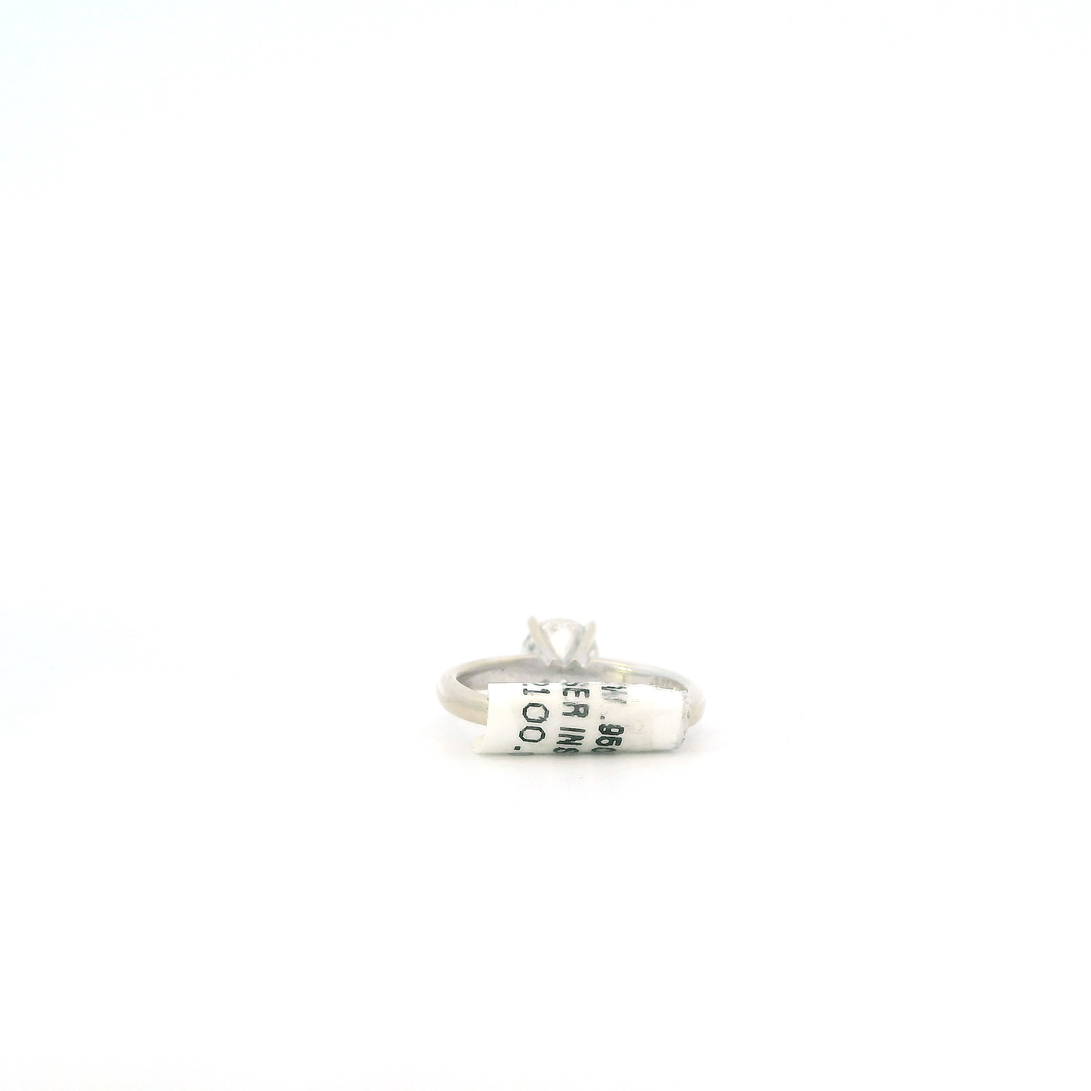 14K White Gold Laser Inscribed 