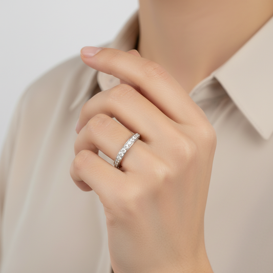 14K White Gold Diamond Women's Ring-0.30ct
