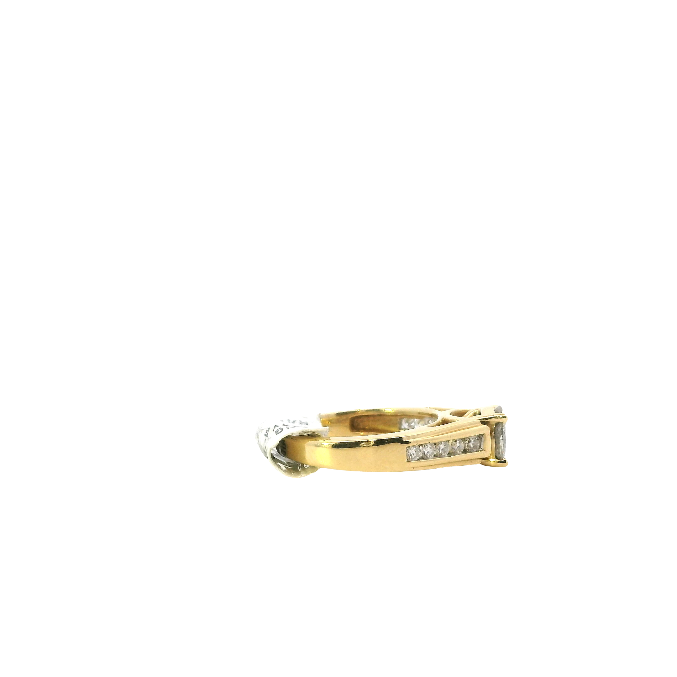 14K Yellow Gold Diamond Ring-0.83ct
