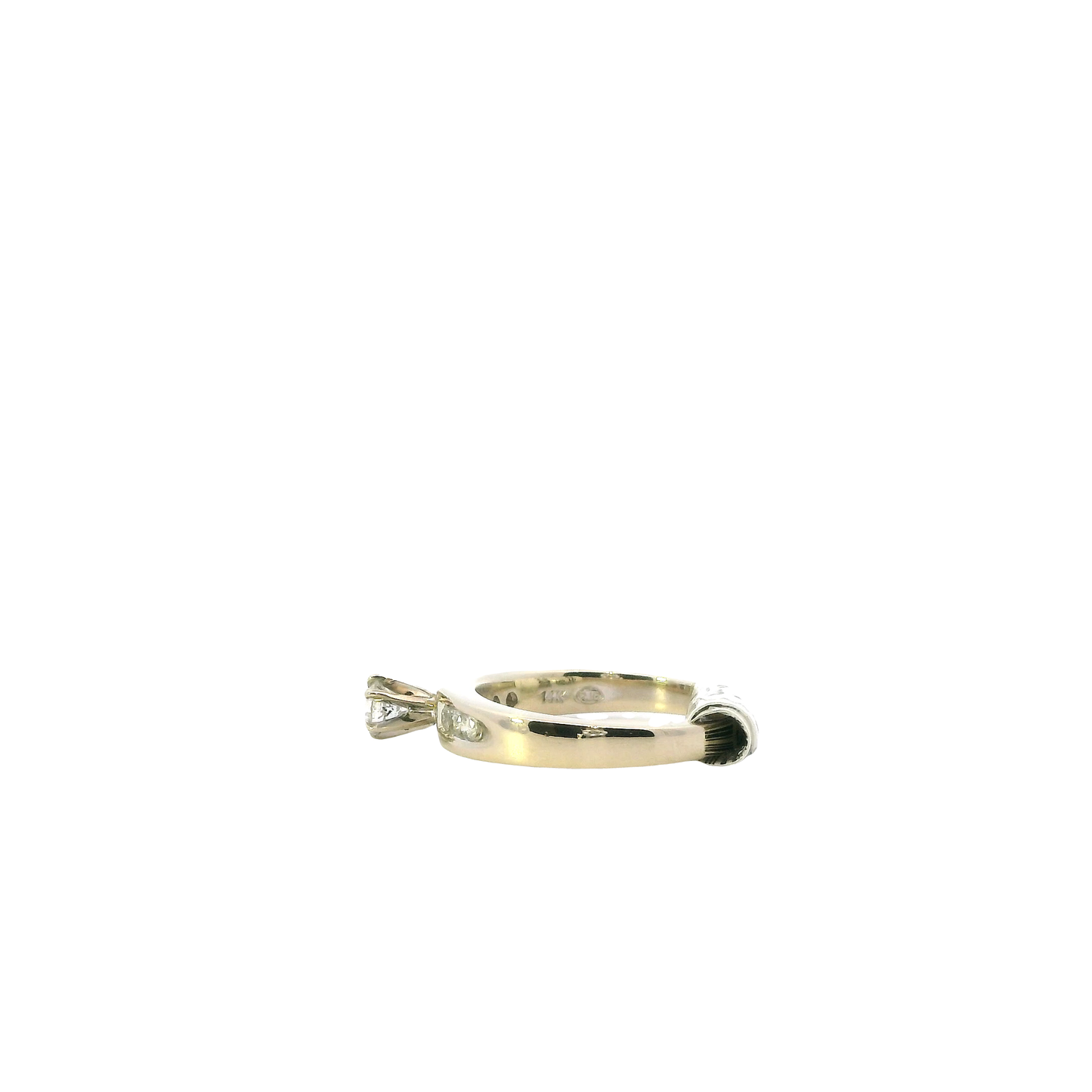 14K White Gold Diamond Women's Ring-0.39ct