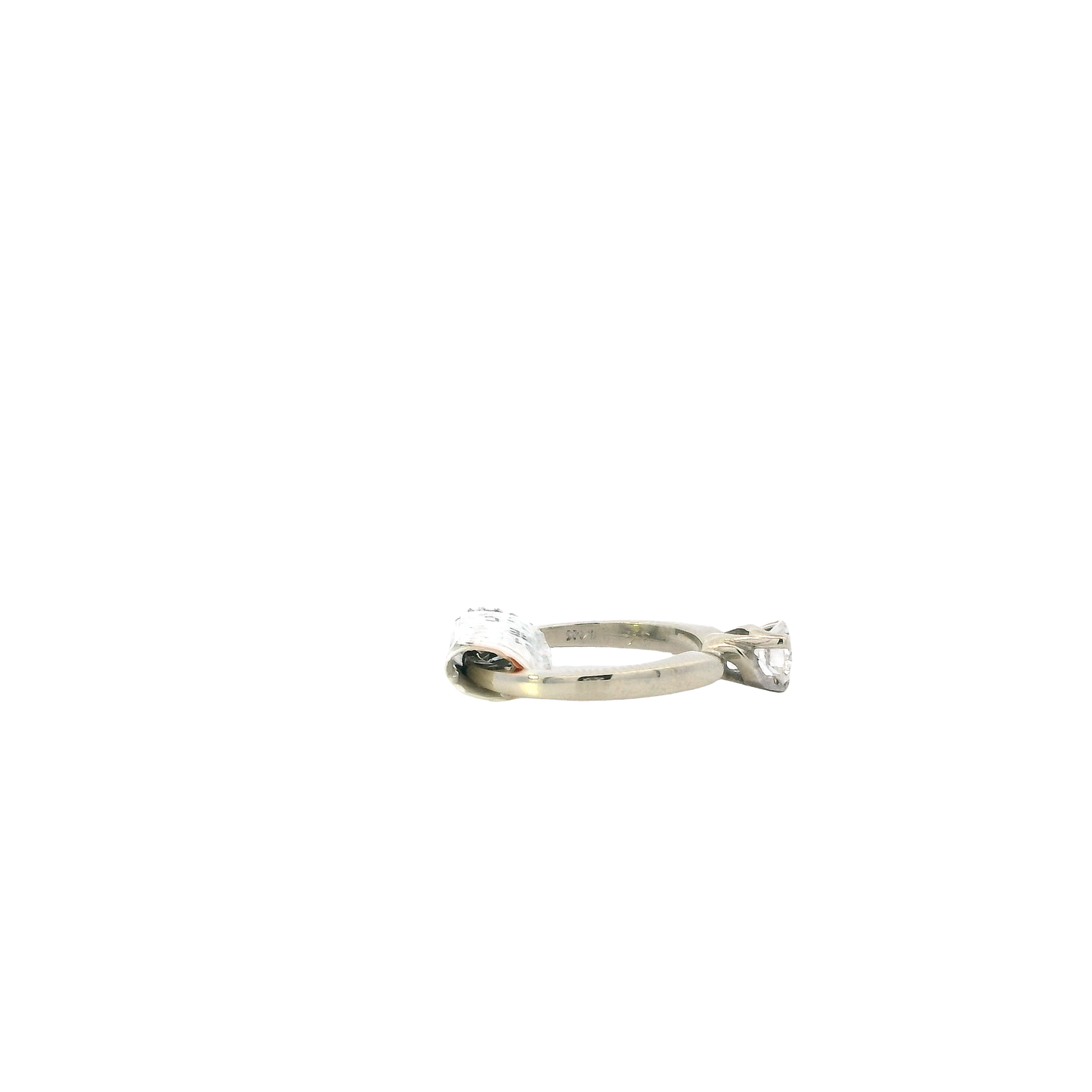 14K White Gold Solitaire Diamond Women's Ring-0.33ct