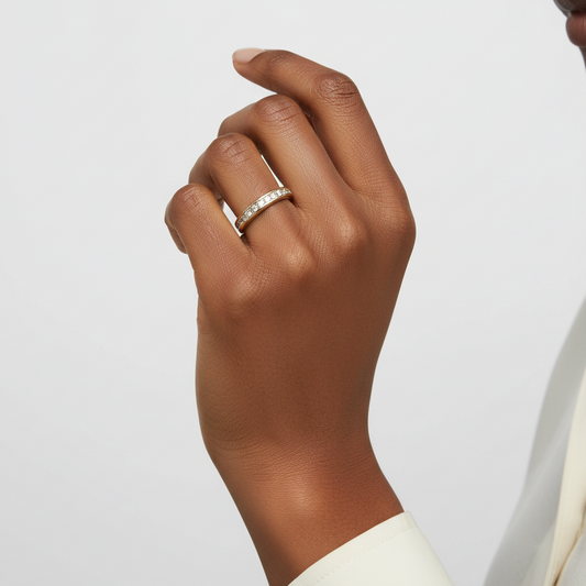 14K Yellow Gold Diamond Women's Ring - 0.67ct