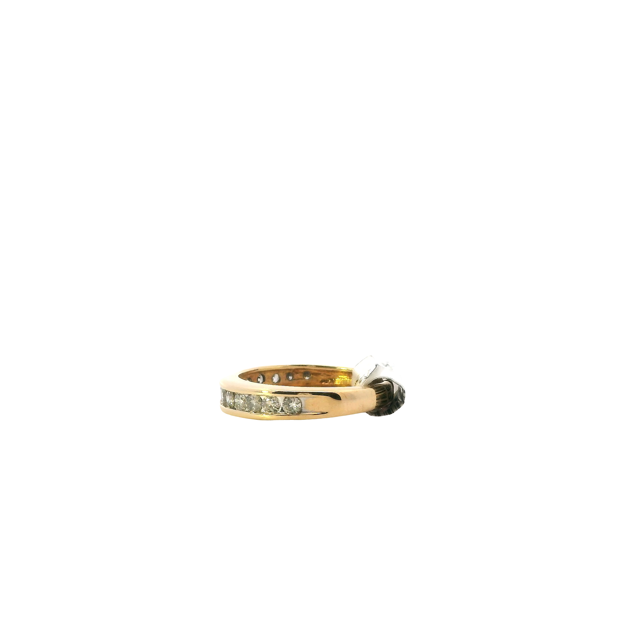 14K Yellow Gold Diamond Women's Ring -0.67ct
