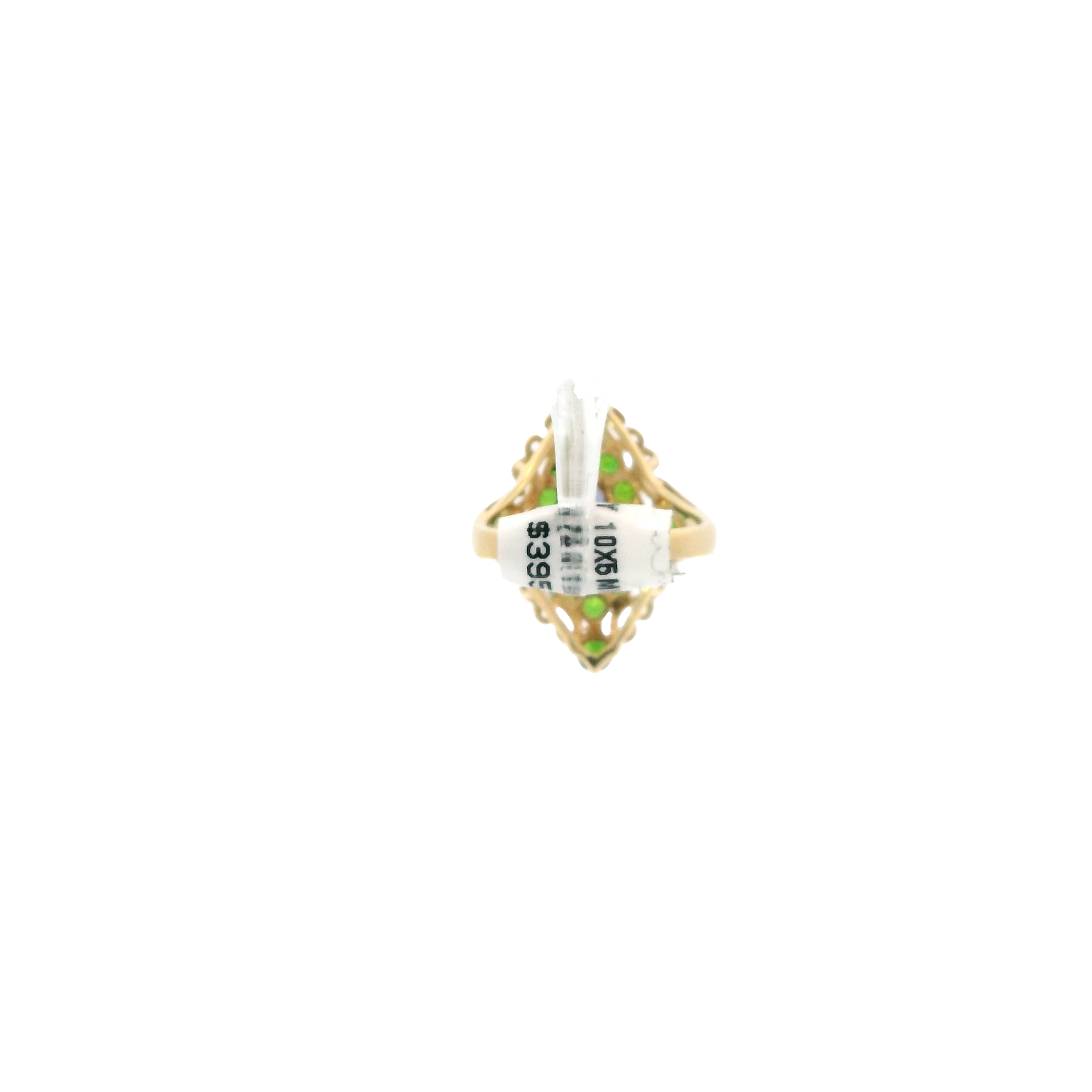 14K Yellow Gold Garnet & Tanzanite Women's Ring