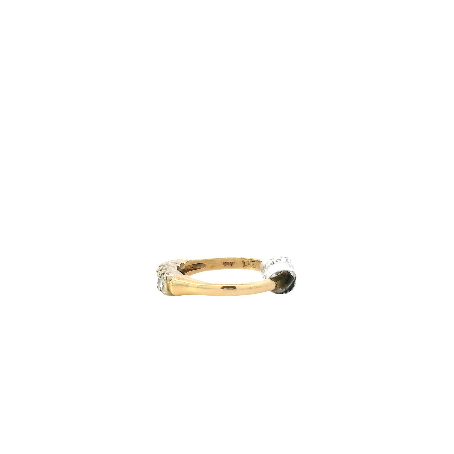 14K Yellow Gold Diamond Women's Ring -0.51ct