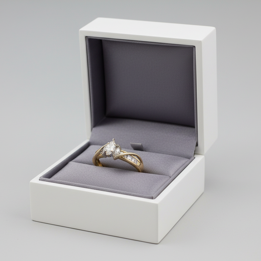 14K Yellow Gold Diamond Women's Ring - 0.66ct