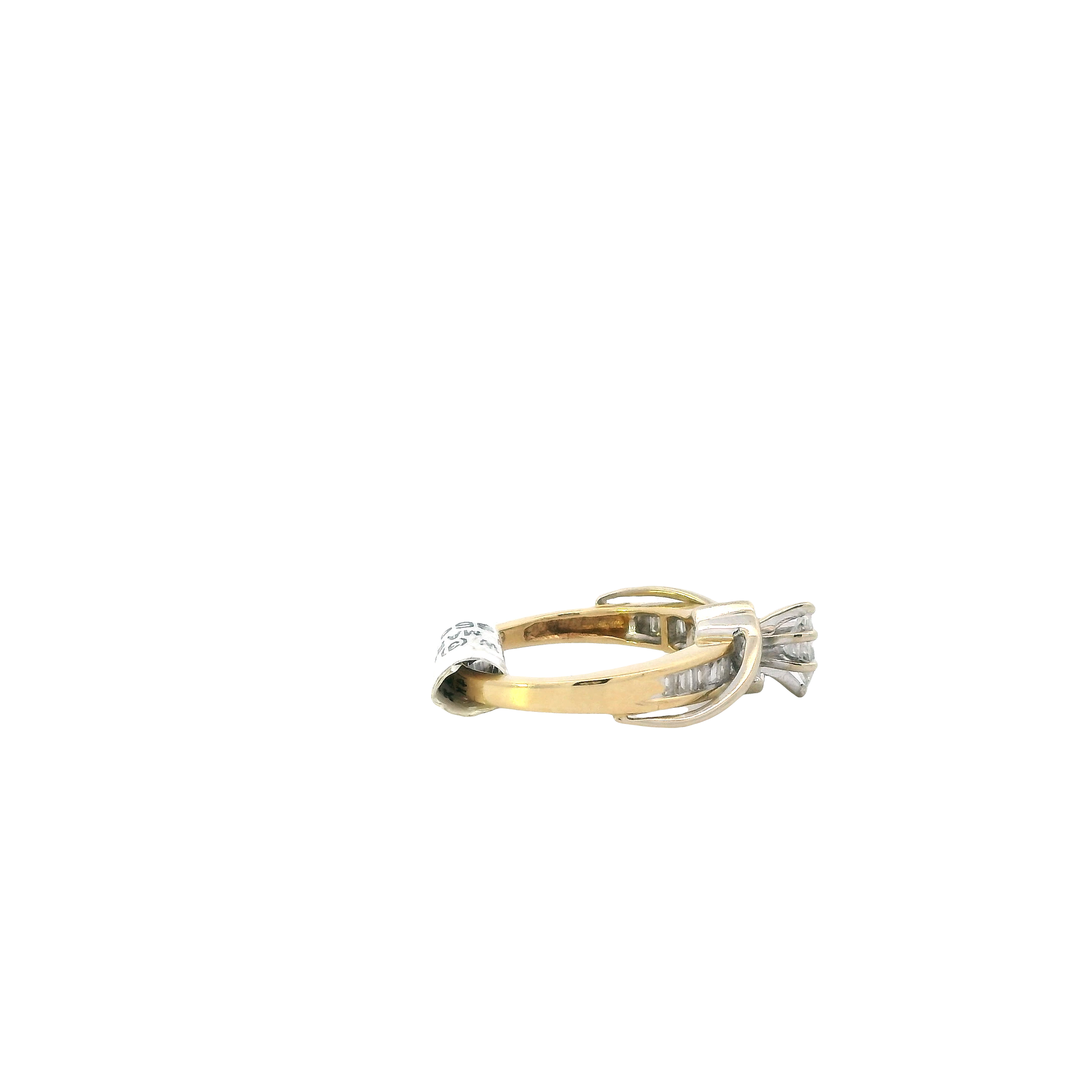 14K Yellow Gold Diamond Women's Ring -0.66ct