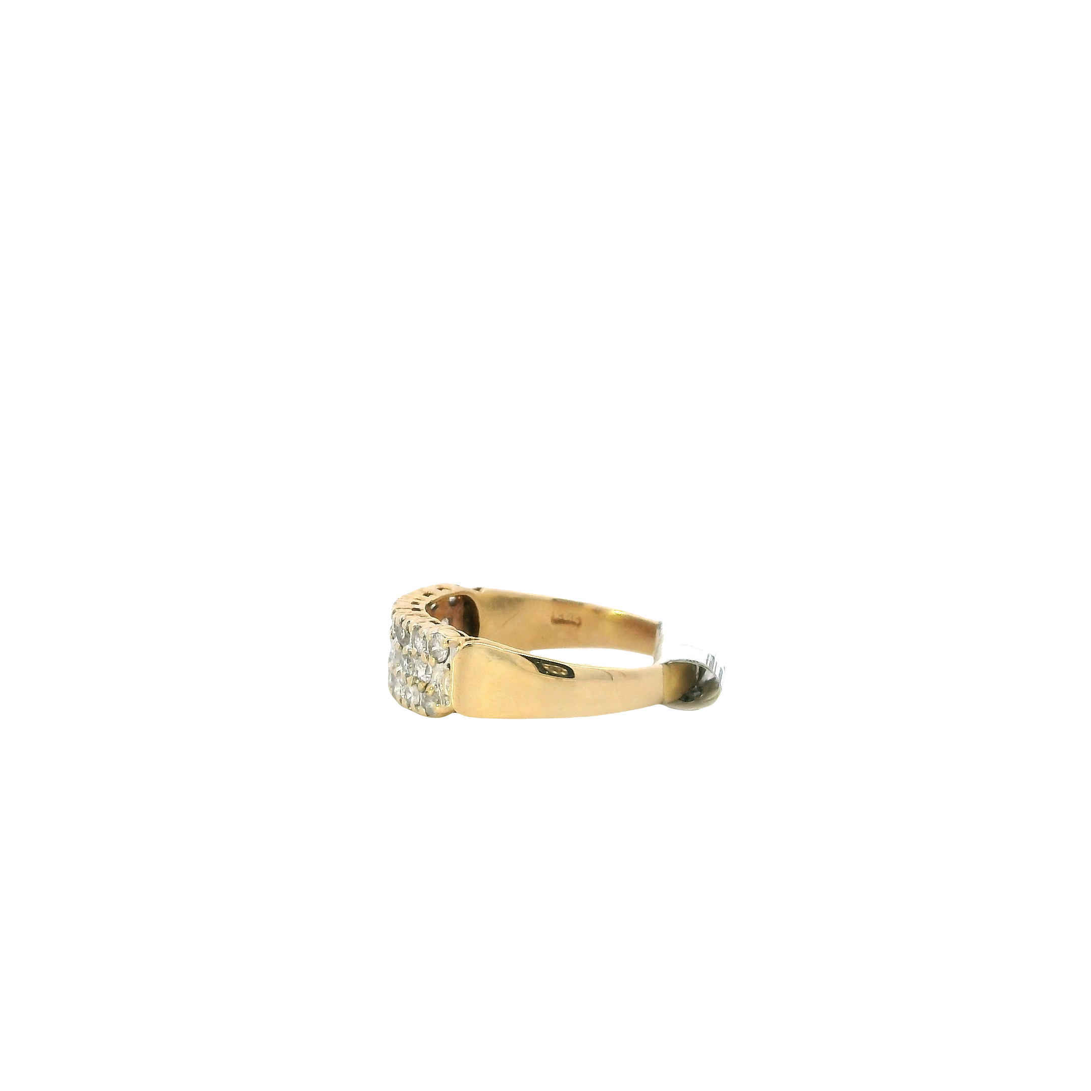 14K Yellow Gold Diamond Women's Ring -0.70ct