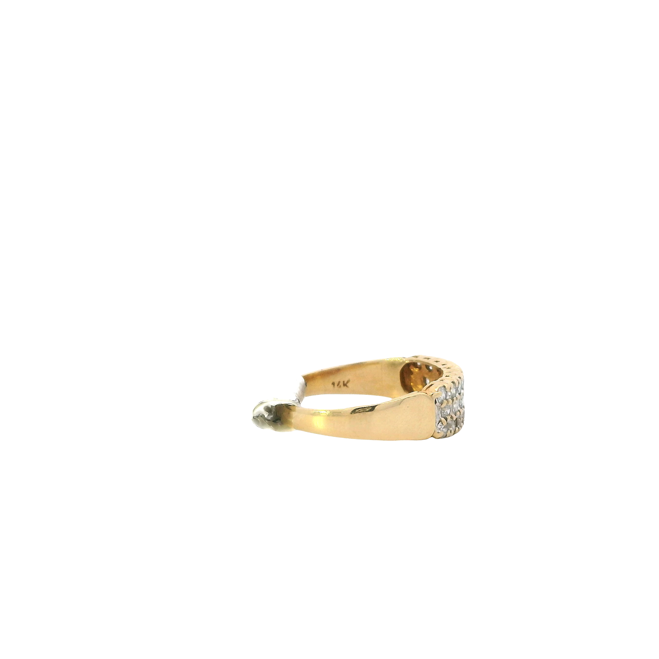 14K Yellow Gold Diamond Women's Ring -0.70ct