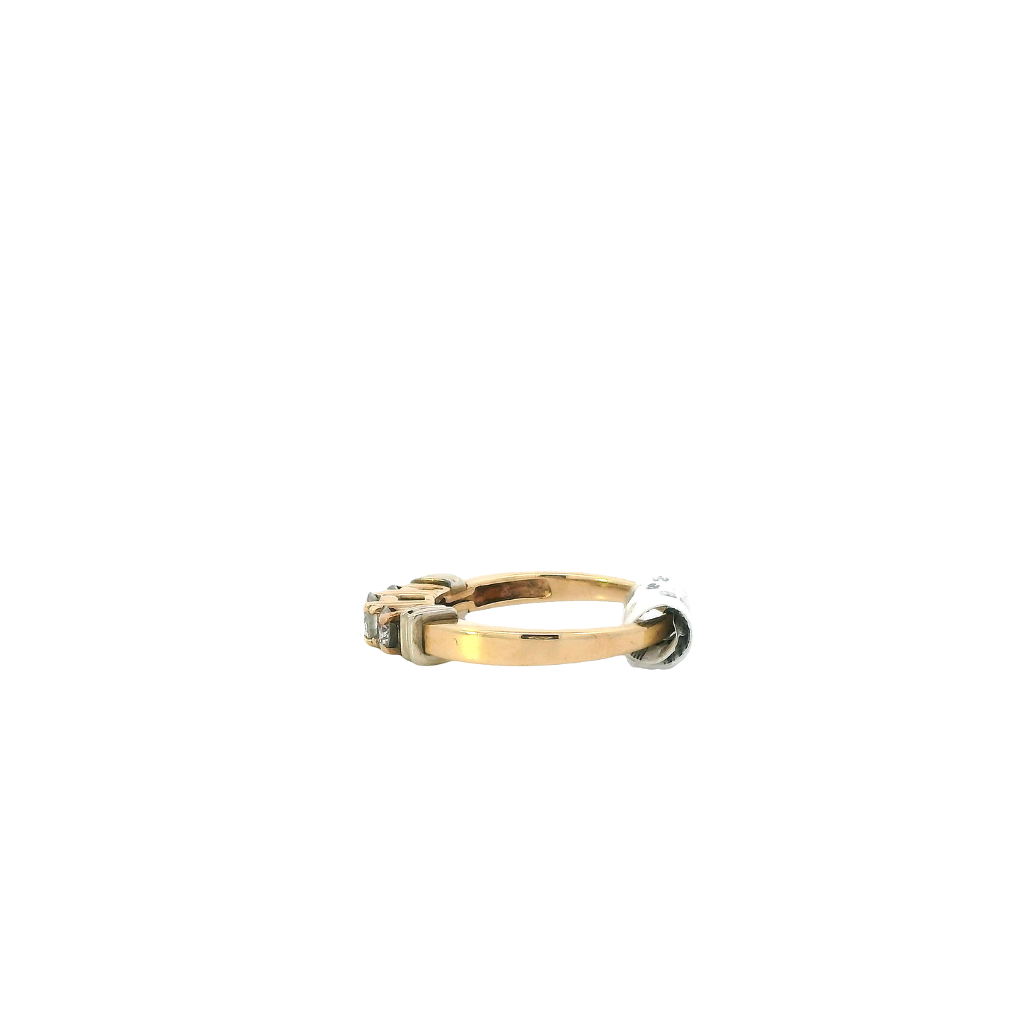 14K Yellow Gold Diamond Women's Ring -0.52ct