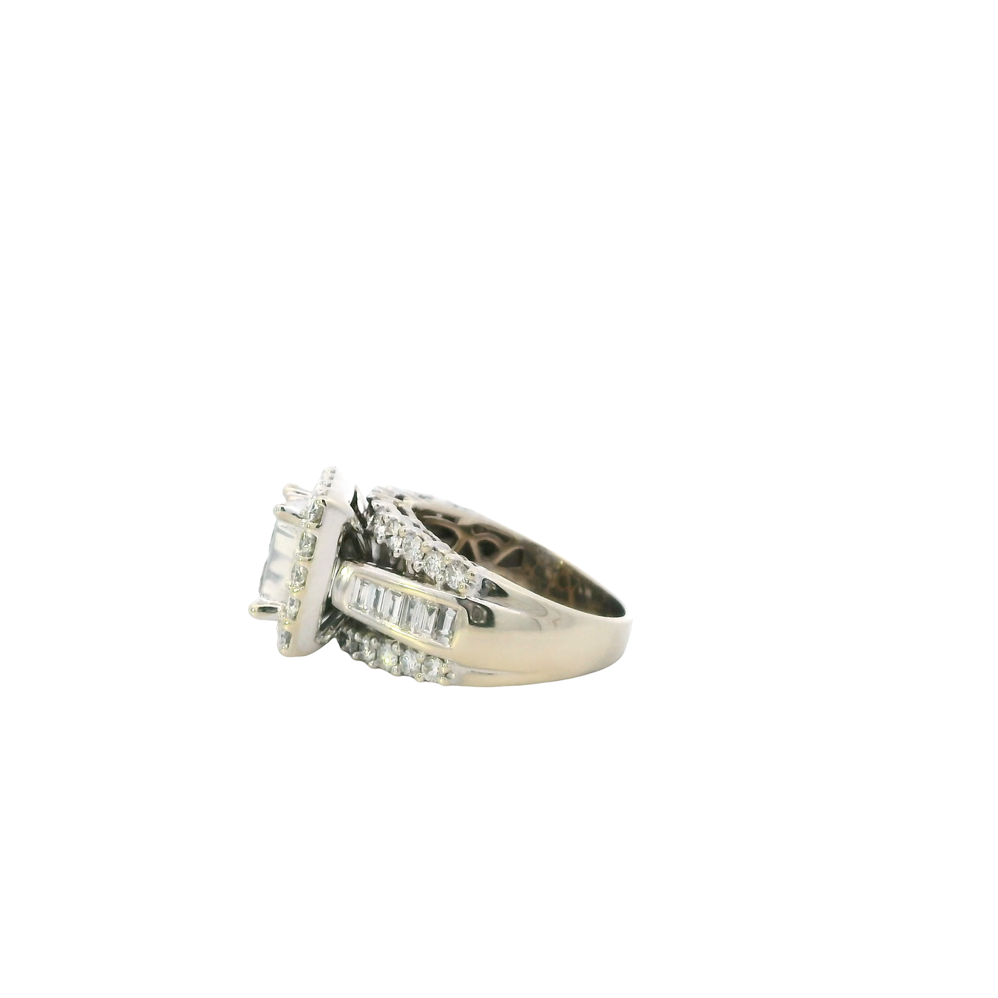 14K White Gold Diamond Women's Ring -2.23ct