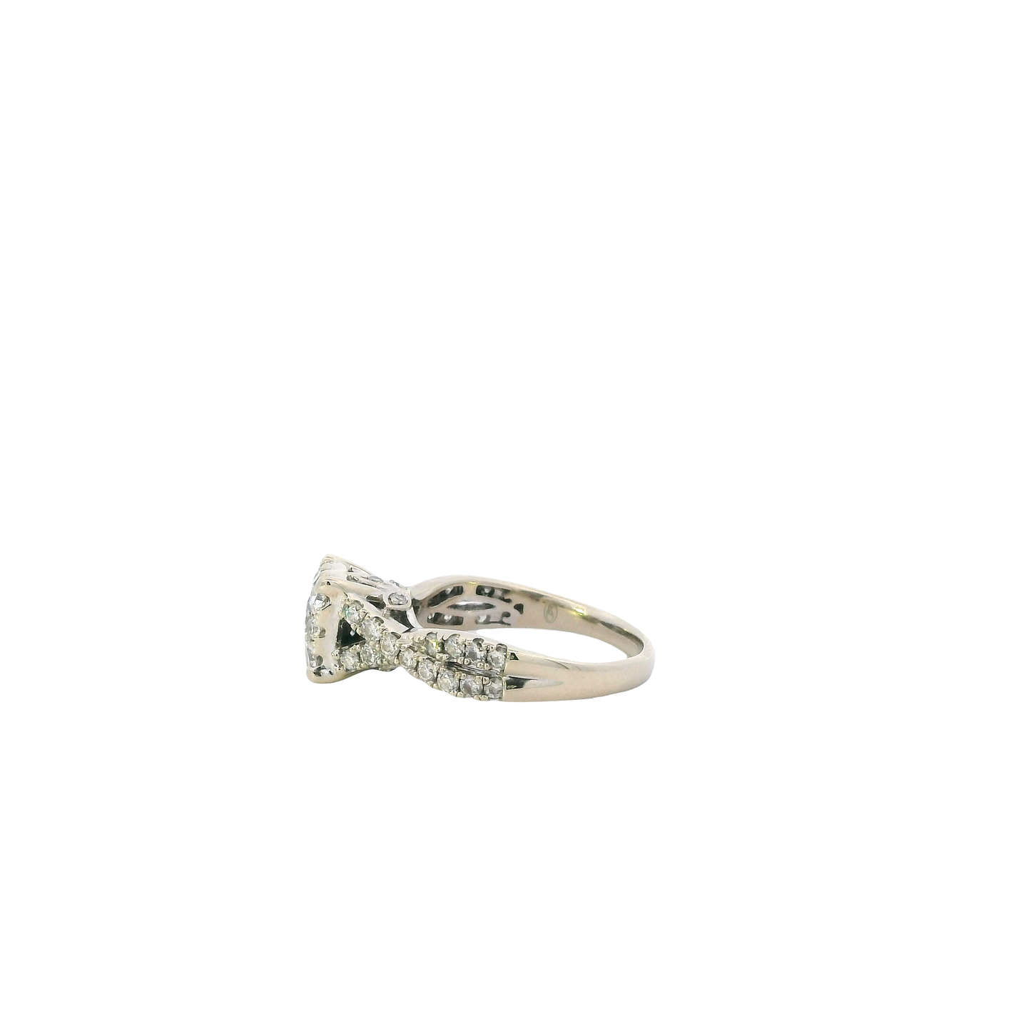 14K White Gold Diamond Women's Ring-1.14ct
