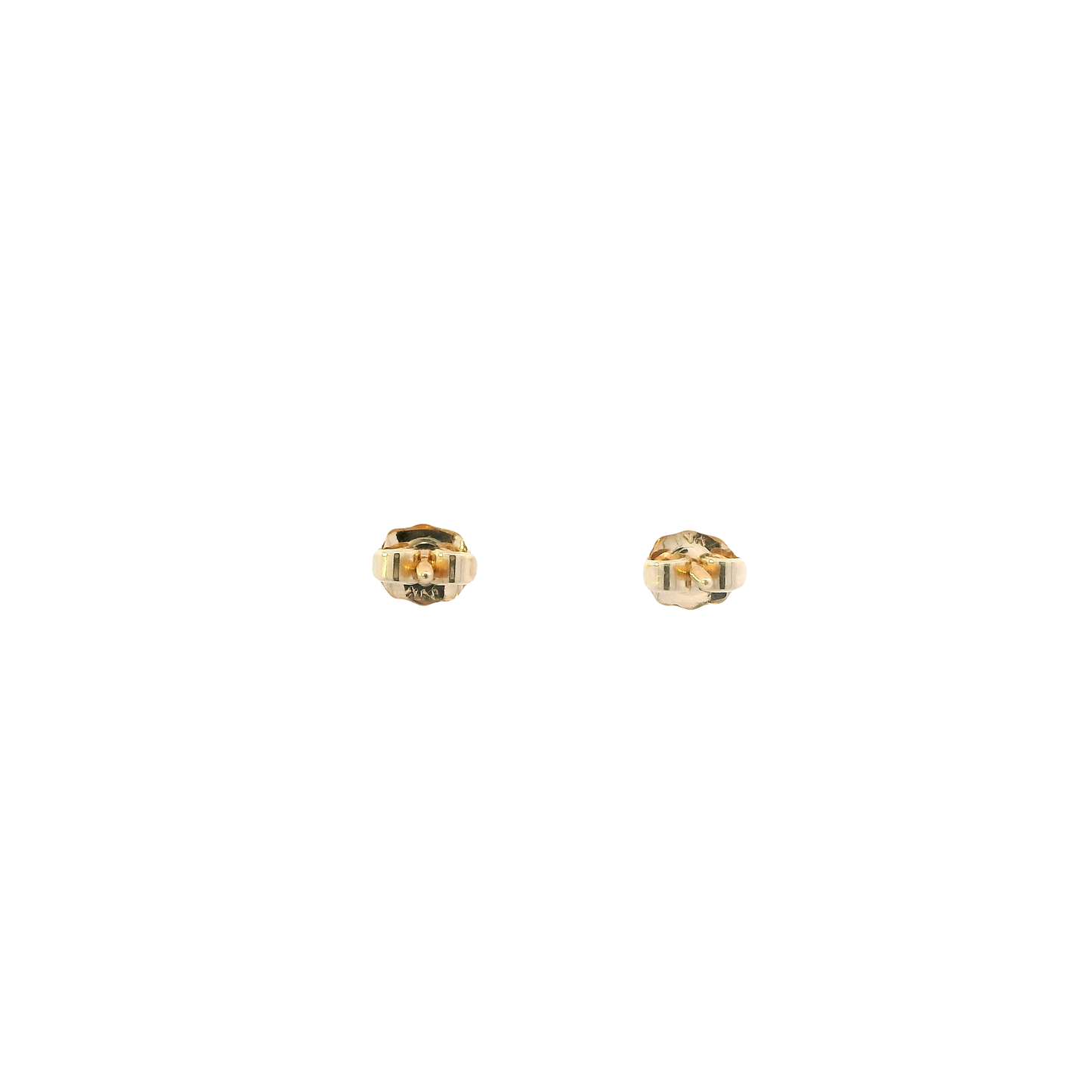 14K Yellow Gold Solitaire Diamond Earrings -0.30ct