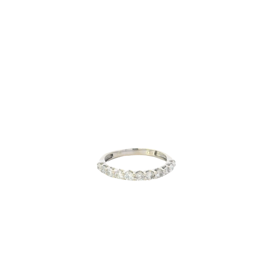 14K White Gold Diamond Women's Ring -0.66ct