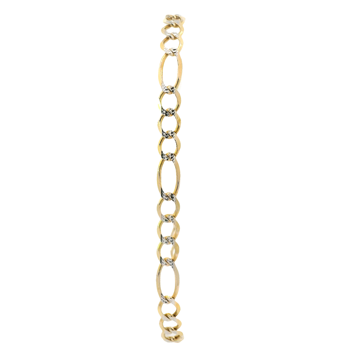 10K Yellow Gold 8.5" Figaro Bracelet