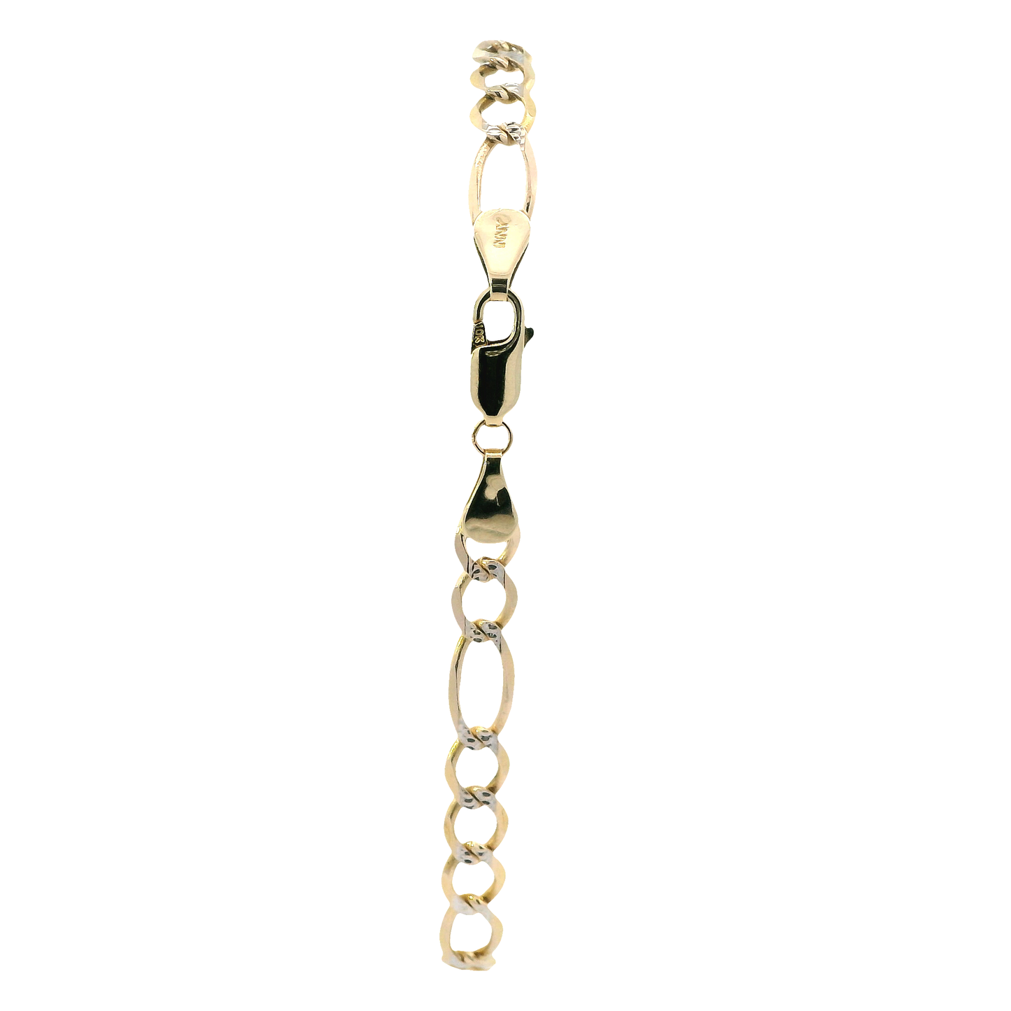10K Yellow Gold 8.5" Figaro Bracelet