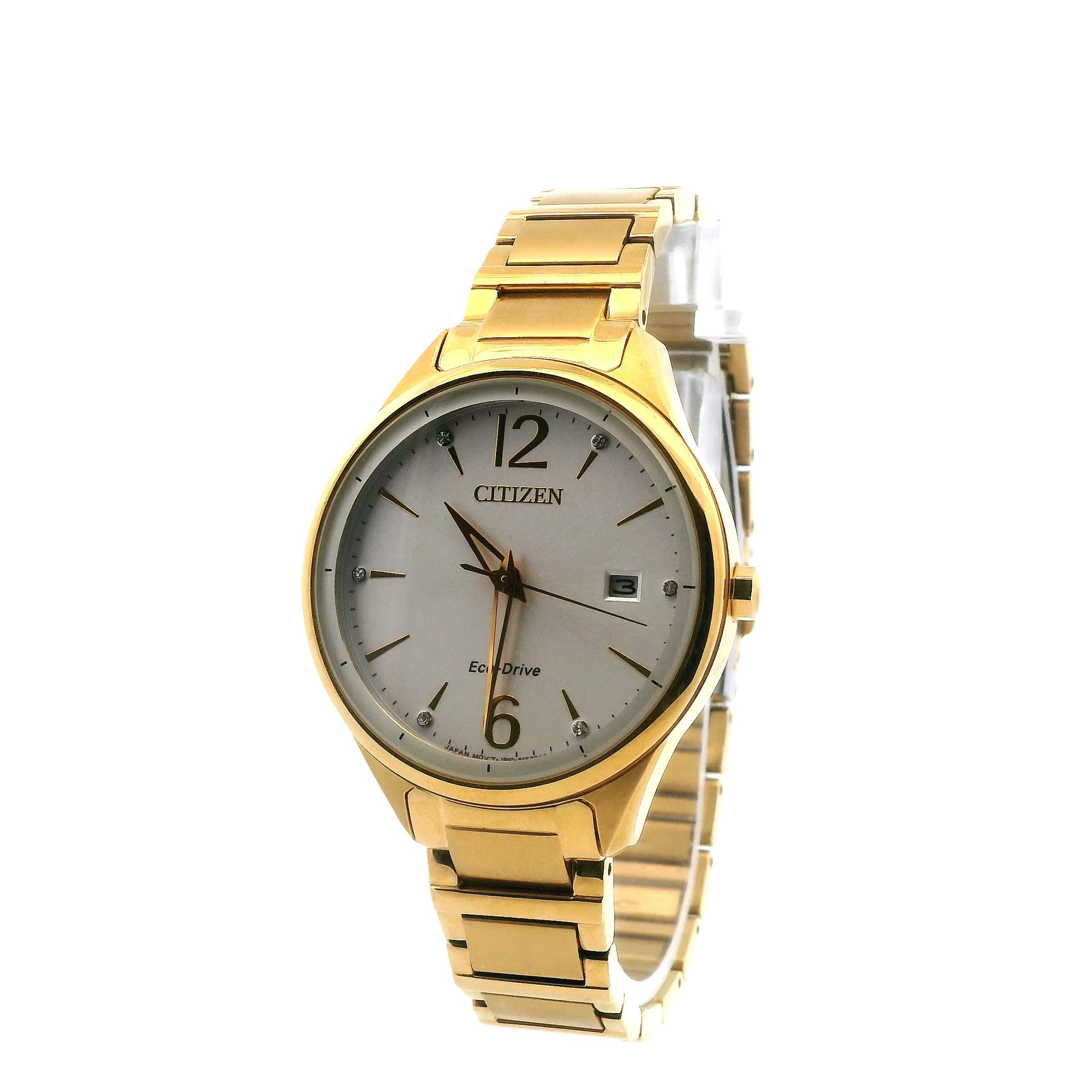 Citizen Eco-Drive Women's Chandler Crystals Gold-Tone Watch