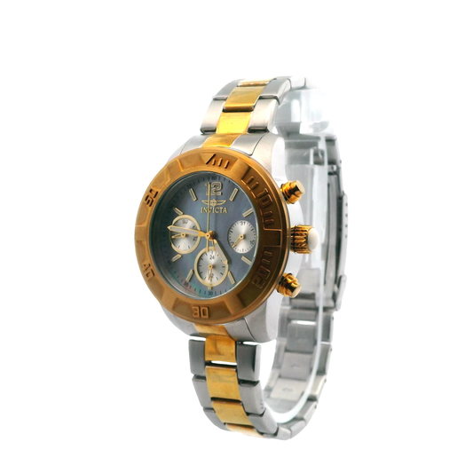 Invicta Angel Mother Of Pearl dial Two-Tone Women's Wristwatch